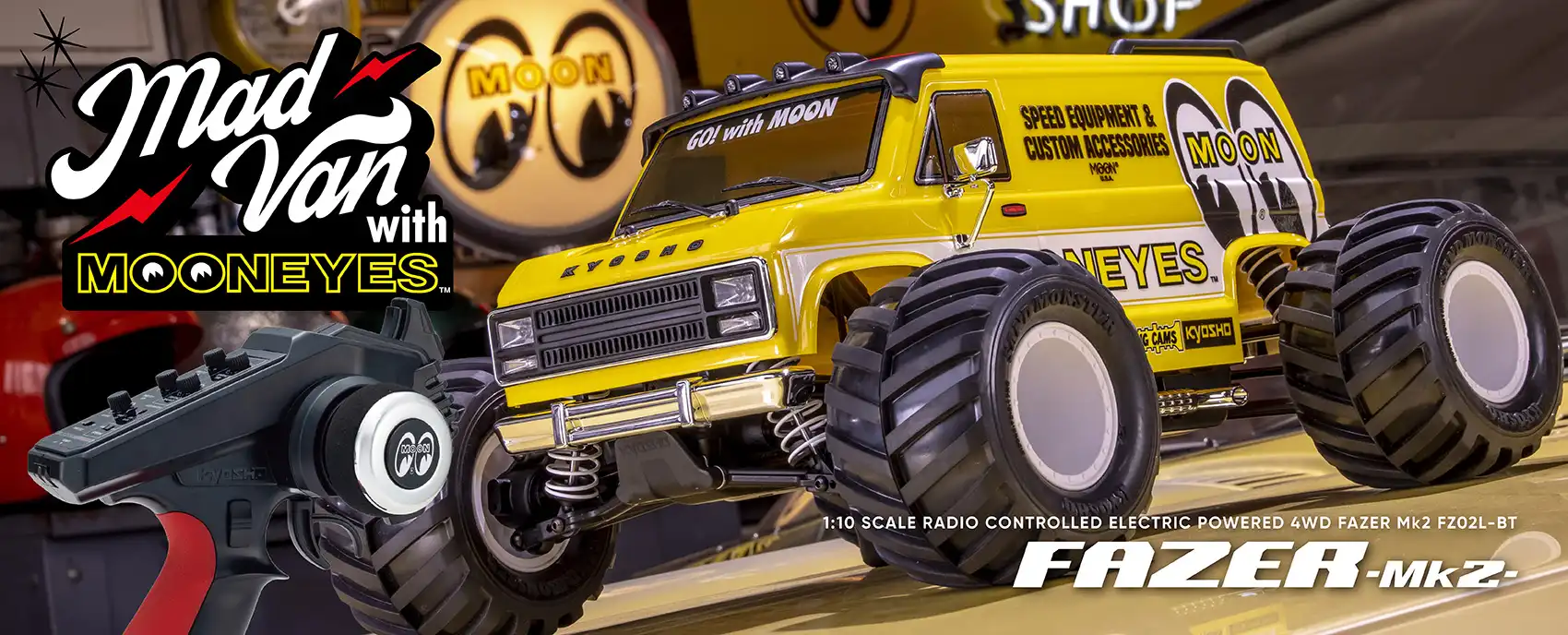 1/10 EP 4WDフェーザーMk2 FZ02L-BT マッドバン ウィズ ムーンアイズ 
